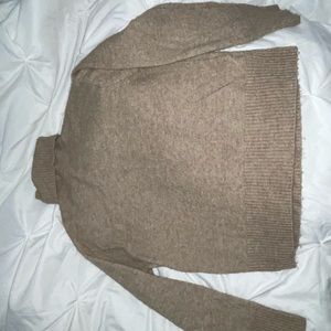 American Eagle Tan Turtle Neck Sweater